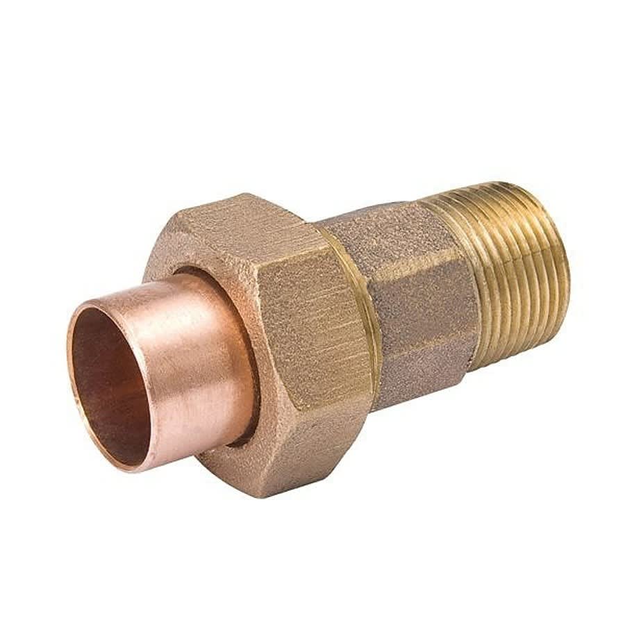 Union, 1 in, C x MNPT, Copper