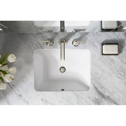 Caxton Rectangle 20-1/4" Undermount Bathroom Sink with Overflow