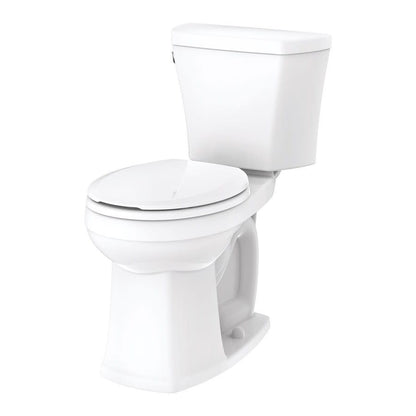 Avalanche® Toilet Tank, Bowl Mount, 10 in Rough, Left Hand Lever, 1.28 gpf, White