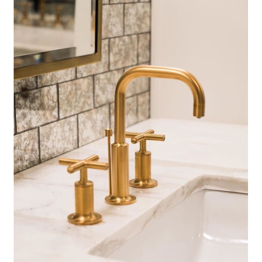 Purist 1.2 GPM Widespread Bathroom Faucet with Pop-Up Drain Assembly