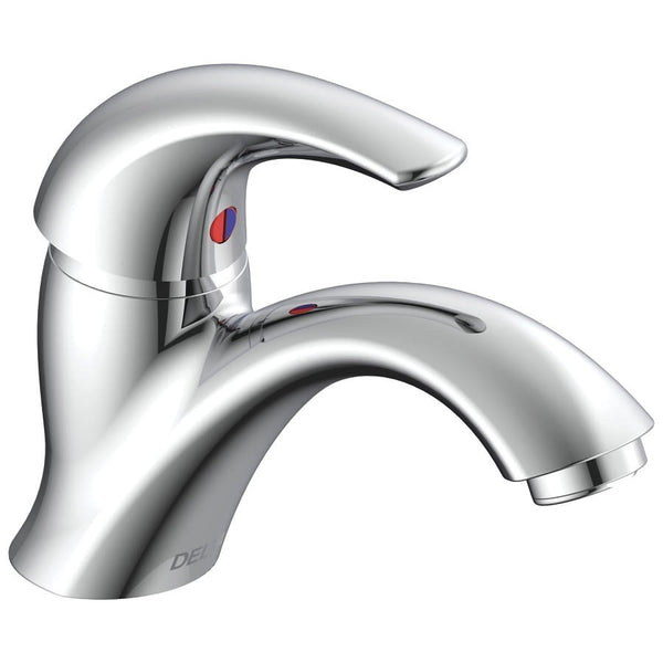 TECK® Single Hole Lavatory Faucet, ADA, 1 Handle, 1-Hole, 0.5 gpm, Chrome