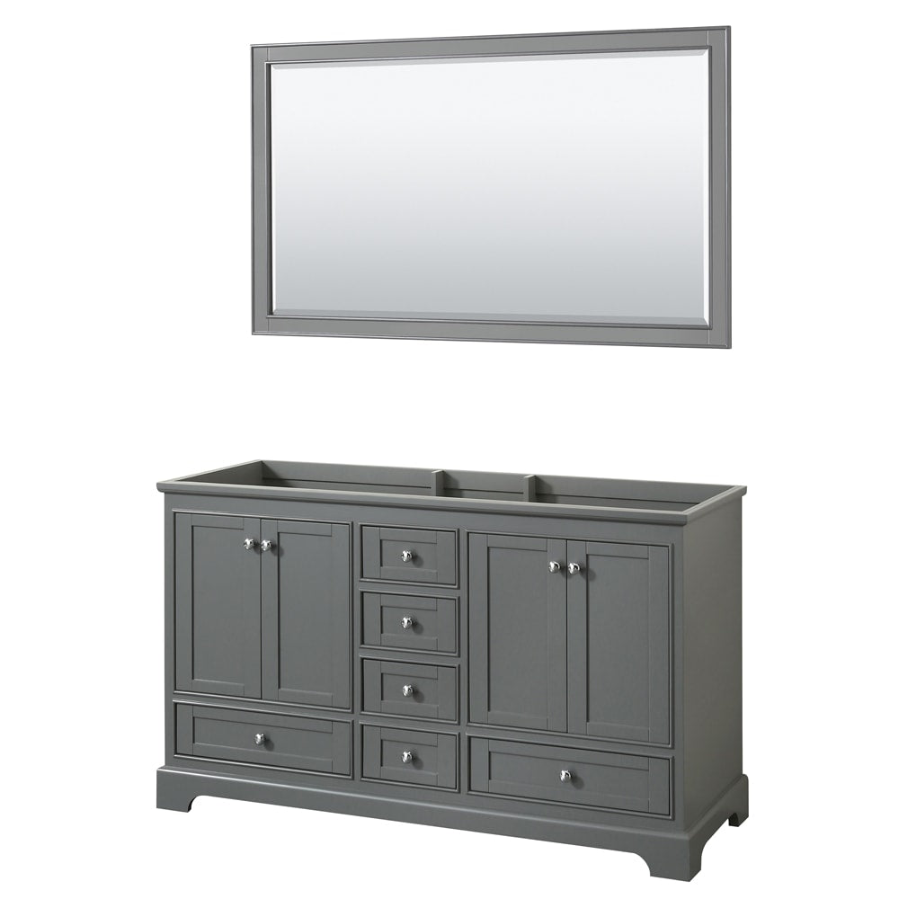 Deborah Double Bathroom Vanity - 59.25W x 34.25H x 21.5D