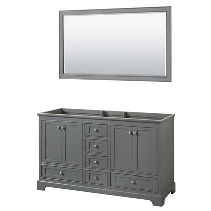 Deborah Double Bathroom Vanity - 59.25W x 34.25H x 21.5D
