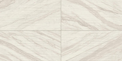 Perpetuo Timeless White Rectangle 12X24 Satin