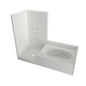 1-Piece Tub & Shower, 84 x 102 in, Left Hand Drain, White