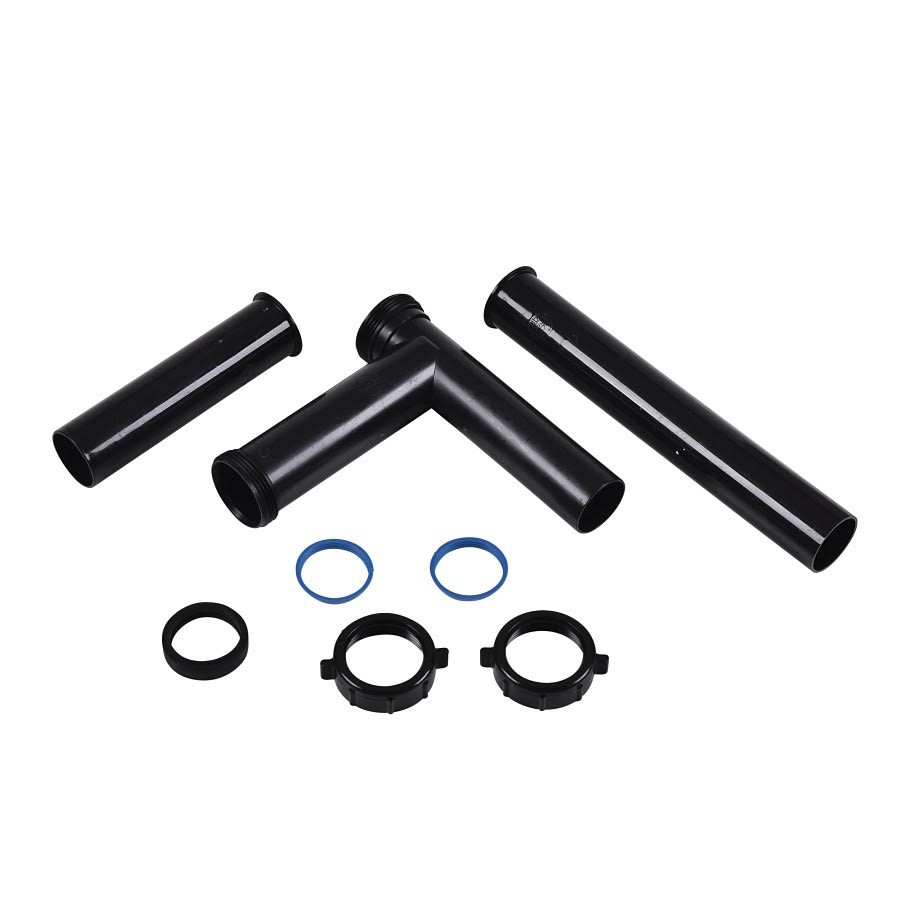 Disposer Kit, 1-1/2, Telescoping, Black