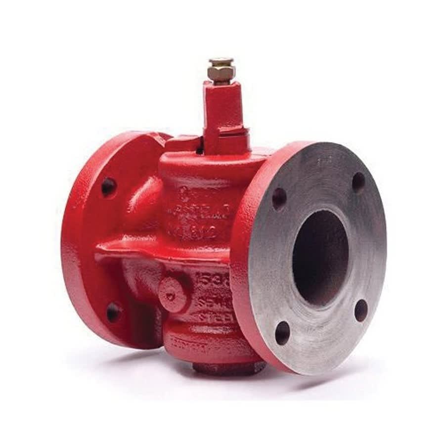 Plug Valve, 4 in, Flange, Cast Iron