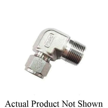 90 deg Elbow, 1/2 x 3/8 in, Tube x MNPT, 316/316L Stainless Steel