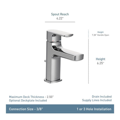 Rizon Single-Handle Low Arc Bathroom Faucet