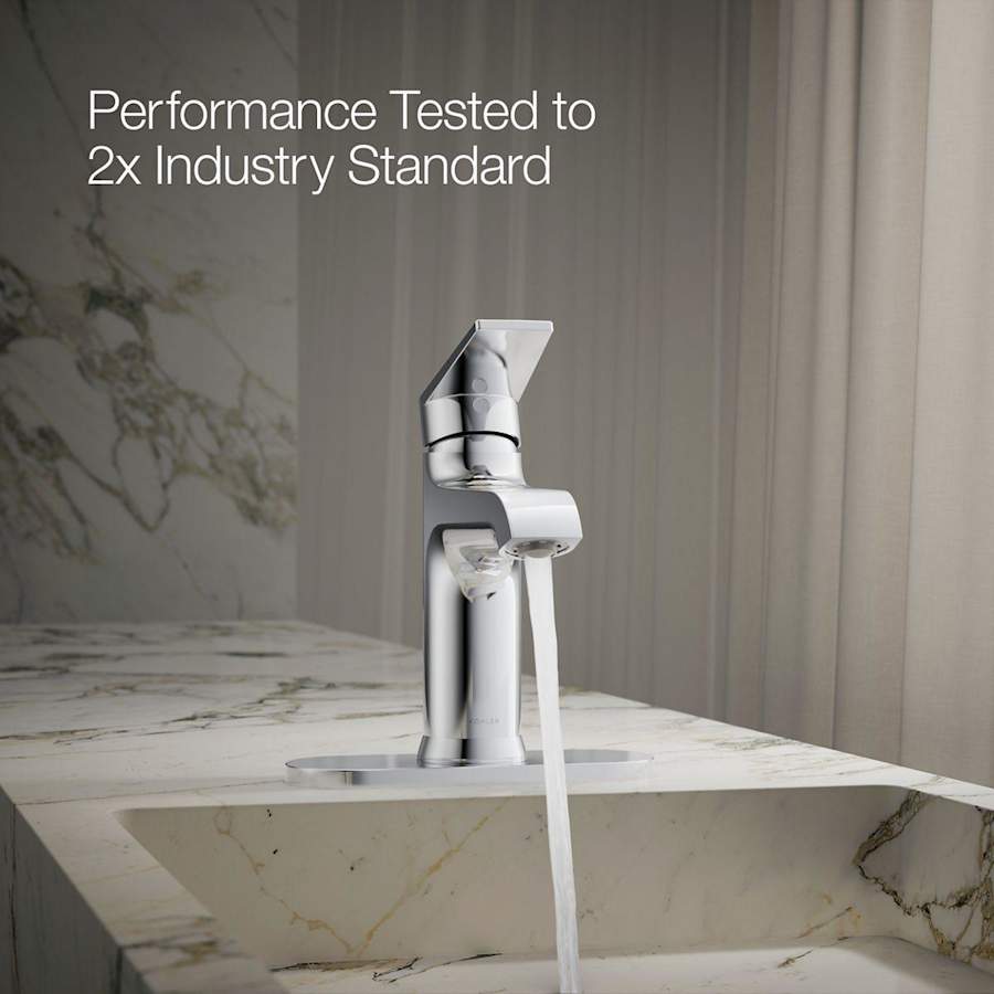 Hint 1.2 GPM Single Hole Bathroom Faucet with Pop-Up Drain Assembly and Escutcheon