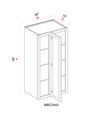 Wall Blind Corner Cabinet - 24"W x 42"H x 12"D