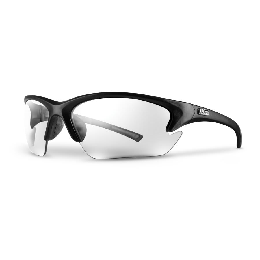 Quest Safety Glasses, Black Frame, Clear Lenses