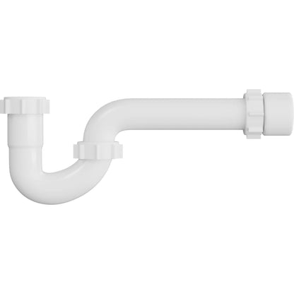 11-1/4" Plastic SJ Tubular P-Trap (1-1/4" X 1-1/4" Connections)