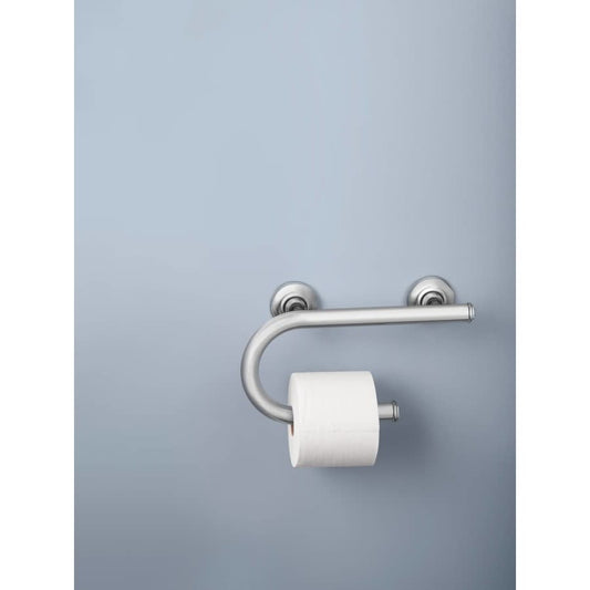 7-5/8" x 1" Grab Bar with Integrated Tissue Holder from the Home Care Collection