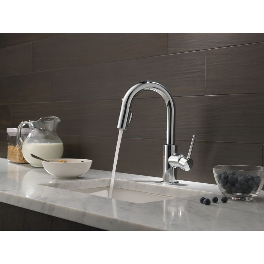 Trinsic 1.8 GPM Single Hole Pull-Down Bar/Prep Faucet with Magnetic Docking Spray Head