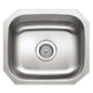 16" Single Basin Undermount Stainless Steel Kitchen Sink