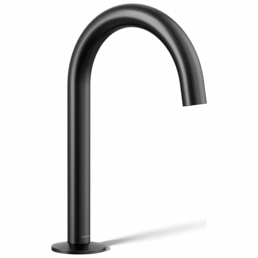 Components 1.2 GPM Widespread Bathroom Faucet with Drain Assembly and Tube Design Spout - Less Handles