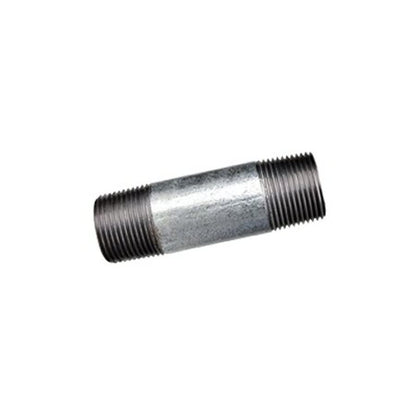 Nipple, 3/4 in, 6 in L, MNPT, Steel, Galvanized, SCH 40/STD