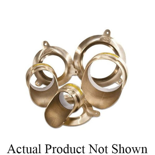 G-O-N® Downspout, 4 in, Glue On, Polished Bronze