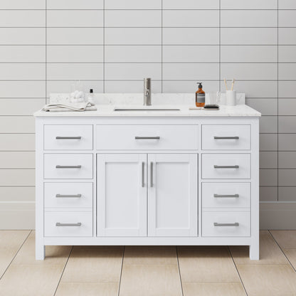 Beckett Single Bathroom Vanity - 54W x 35H x 22D