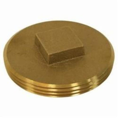 Raised Head Plug, 5 in, MNPT, Brass, Rough Brass