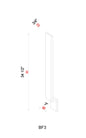 Filler - 3"W x 34 1/2"H x 3/4"D