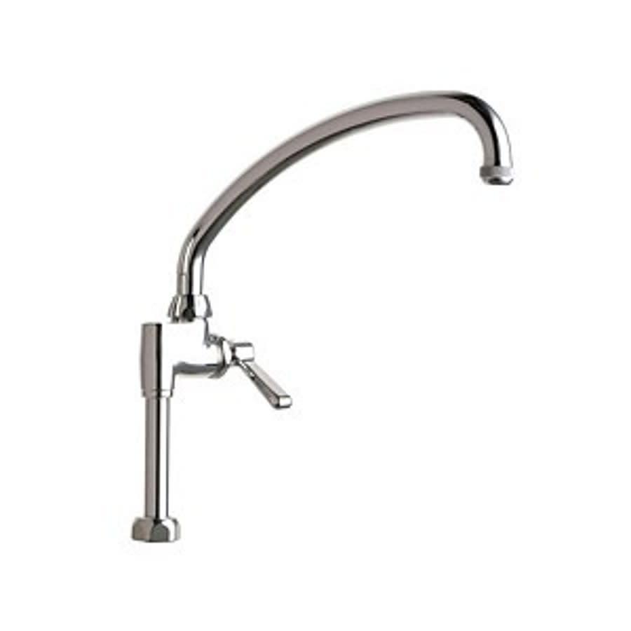 Kitchen Faucet, Deck Mount, ADA, 1 Lever Handle, 1-Hole, Polished Chrome