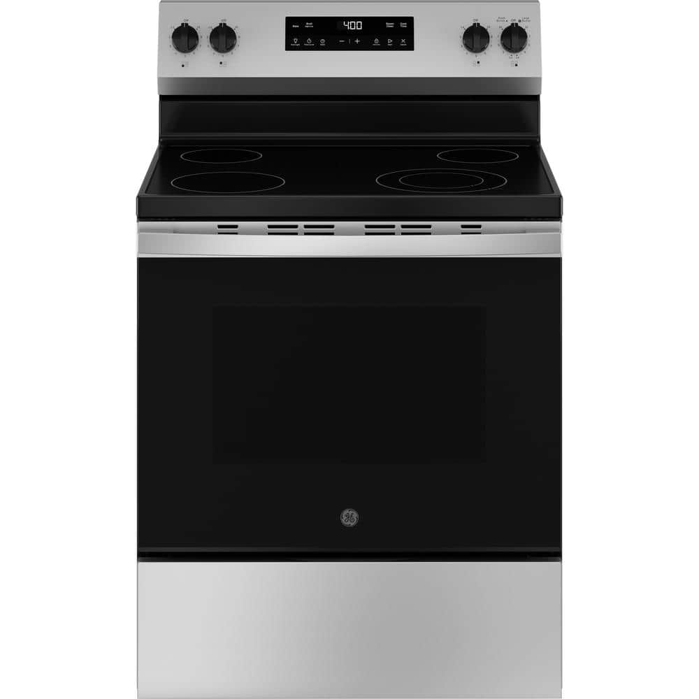 30 in. 4 Burner Element Free-Standing Electric Range in Stainless Steel