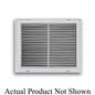 Fixed Bar Type Return Filter Grille, 25 x 20 in, 30 deg Pitch, 1 in Filter, Steel, White