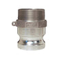 Type F Cam and Groove Adapter, 6 in, Male Adapter x MNPT, Aluminum