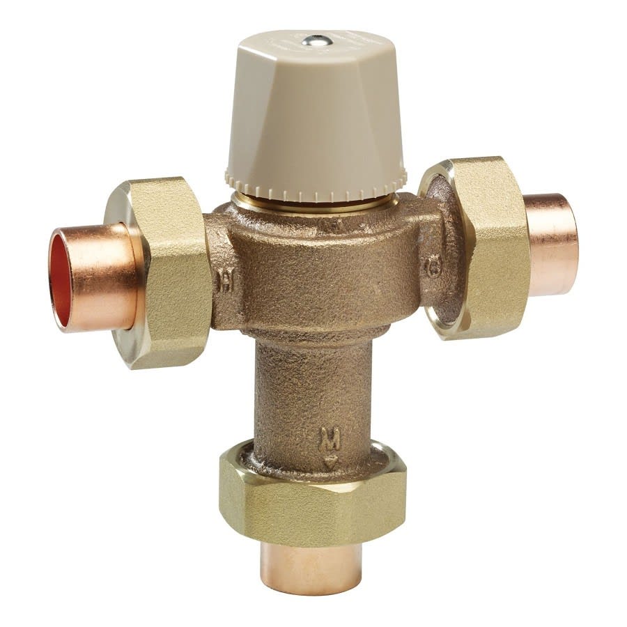 LFMMV Mixing Valve, 1/2 in, C, Bronze, Rough Bronze