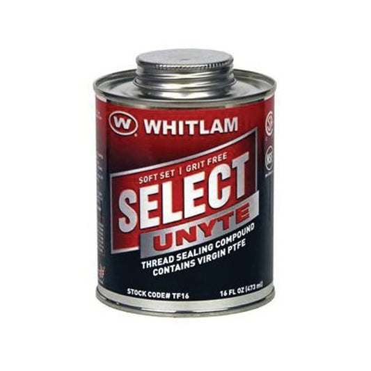SELECT-UNYTE Thread Sealing Compound, 473 mL Brush Top Can, Paste, White