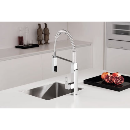 Eurocube Pre-Rinse Kitchen Faucet with 2-Function Toggle Sprayer