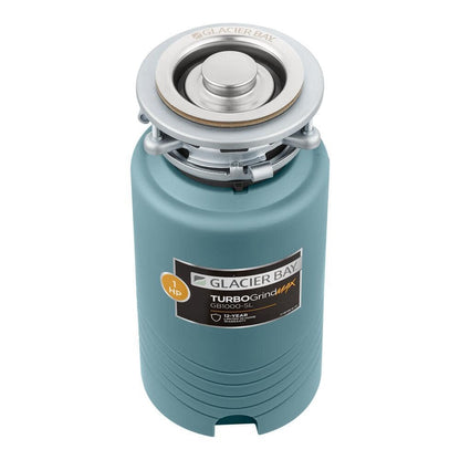Glacier Bay TurboGrind Max 1 hp. Continuous Feed Garbage Disposal with Power Cord