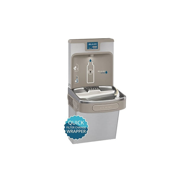 Enhanced ezH2O Bottle Filling Station and Single ADA Cooler Filtered Refrigerated Stainless