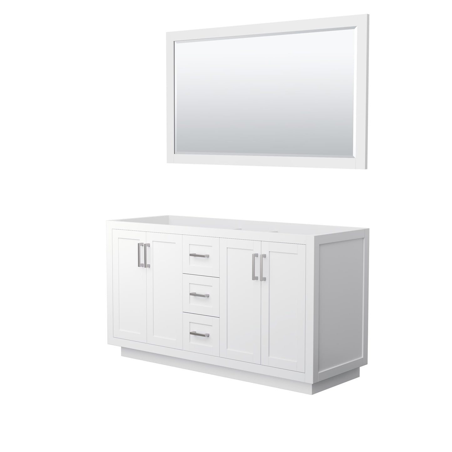 Miranda Double Bathroom Vanity - 59.25W x 33H x 21.75D