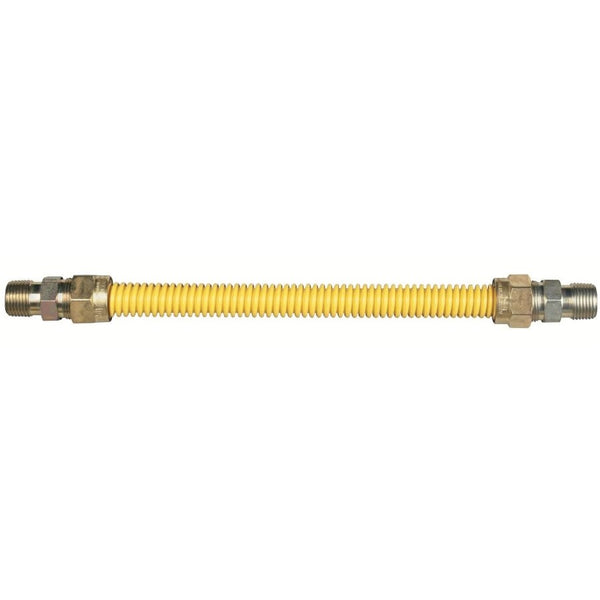 Gas Flex, 1/2 in ID, 1/2 in, MNPT, 48 in L