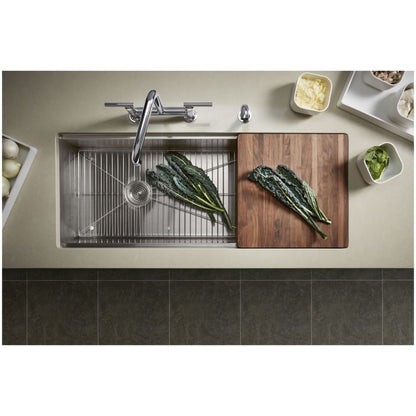 Stages 45" Single Basin Under-Mount 16-Gauge Stainless Steel Kitchen Sink with SilentShield