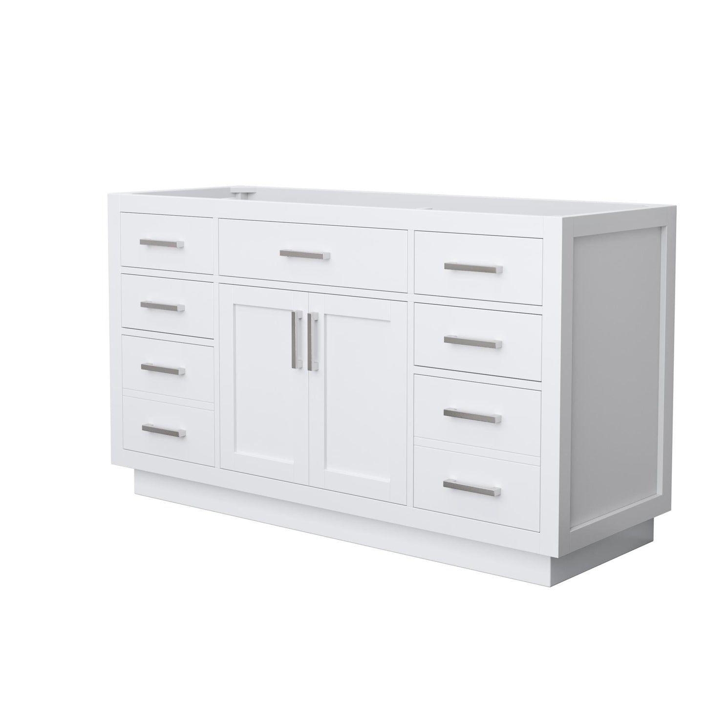 Beckett Single Bathroom Vanity with Toe Kick - 59W x 34.25H x 21.5D