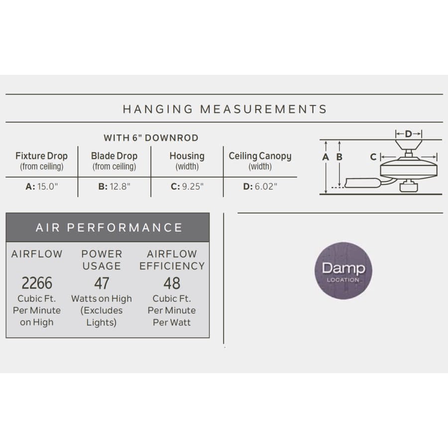 Canfield 30" Indoor / Outdoor Ceiling Fan