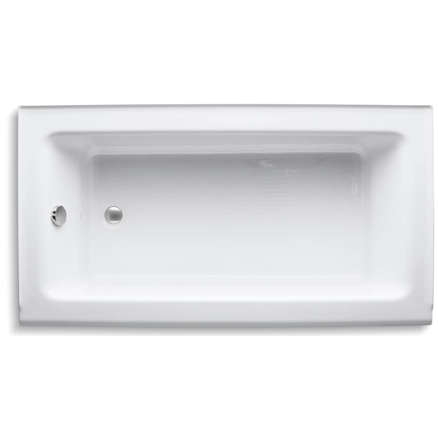 Bellwether Collection 60" Three Wall Alcove Bath Tub with Integral Apron and Left Hand Drain