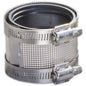 Reducing Coupling, 3 x 2 in, No Hub, Stainless Steel