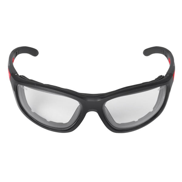 Safety Glasses, Black Frame, Clear Lenses