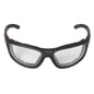 Safety Glasses, Black Frame, Clear Lenses