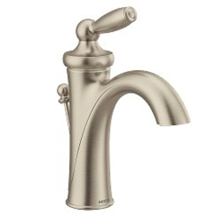 Brantford™ Single Hole or Centerset Lavatory Faucet, ADA, 1 Handle, 1 or 3-Hole, 1.2 gpm, Brushed Nickel