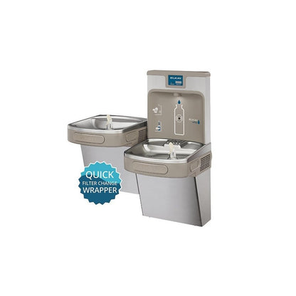 Enhanced ezH2O Bottle Filling Station and Versatile Bi-Level ADA Cooler Filtered Refrigerated Stainless