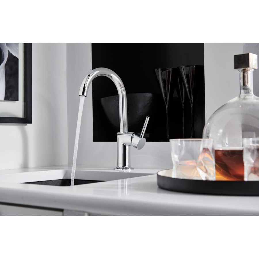 Odin 1.8 GPM Single Hole Bar Faucet with Arc Spout - Less Handle