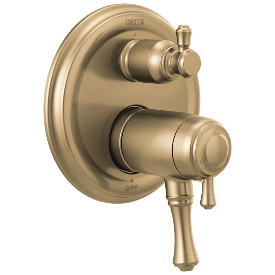 Cassidy 17T Series Thermostatic Valve Trim with Integrated Volume Control and 3 Function Diverter for Two Shower Applications - Less Rough-In