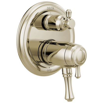 Cassidy 17T Series Thermostatic Valve Trim with Integrated Volume Control and 3 Function Diverter for Two Shower Applications - Less Rough-In