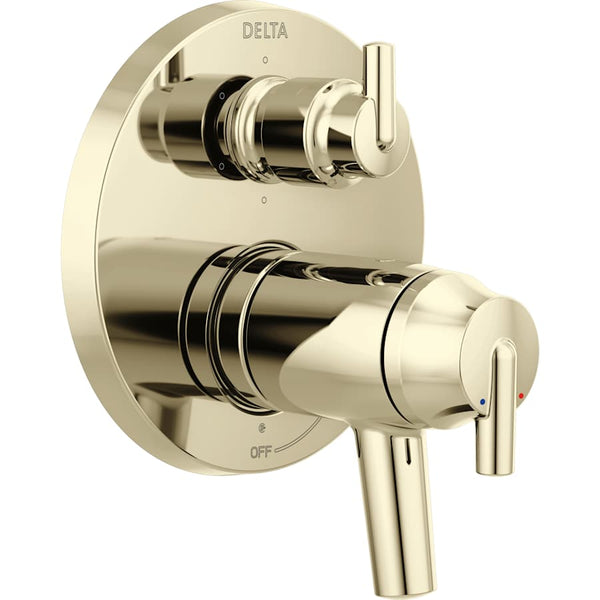 Trinsic 17T Series Thermostatic Valve Trim with Integrated Volume Control and 6 Function Diverter for Three Shower Applications - Less Rough-In